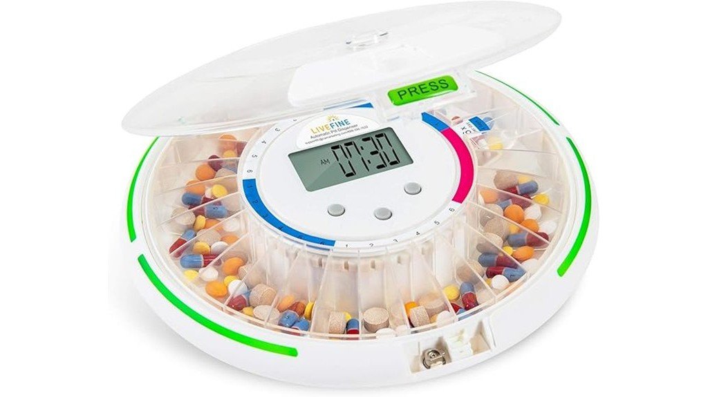automatic pill dispenser with alerts