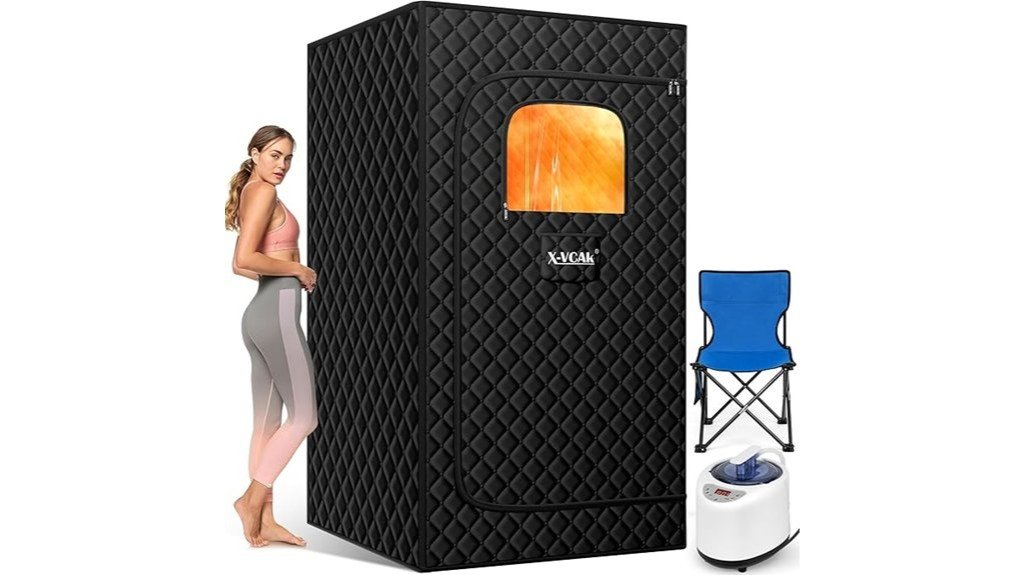 portable sauna with features