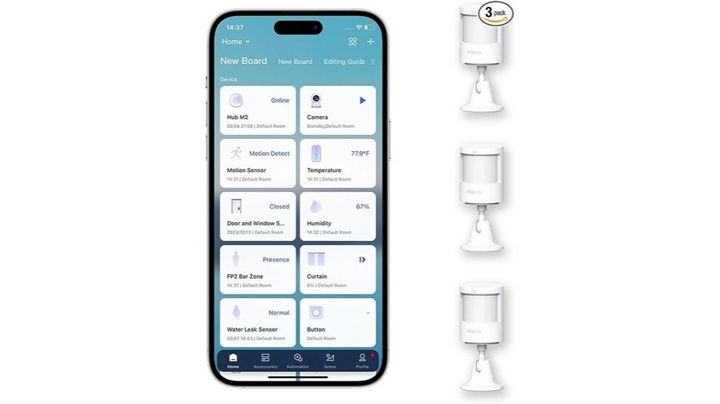 three pack zigbee sensors