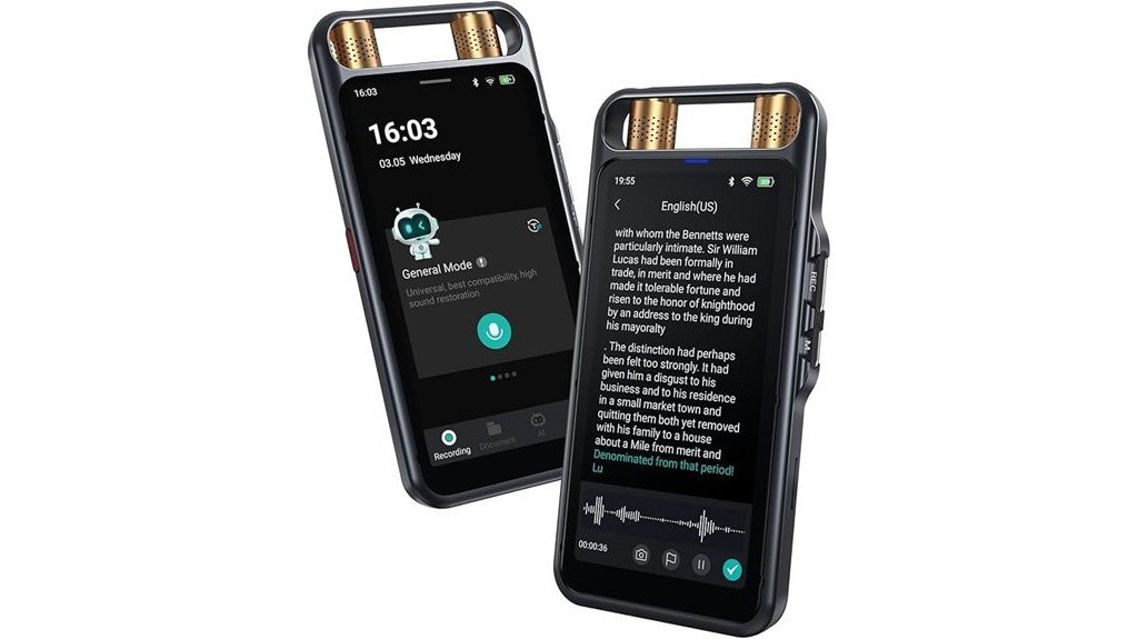 voice recorder with transcription